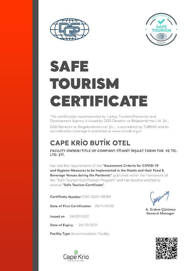 Cape Krio Boutique Hotel & Spa - Over 9 Years Old Adult Only Datça Eksteriør bilde